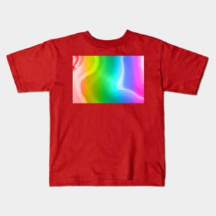 Rainbow colors agate slice mineral Kids T-Shirt